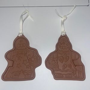 Vintage 2000 Longaberger Ginger & Roger Gingerbread Cookie Mold Set *Unused*